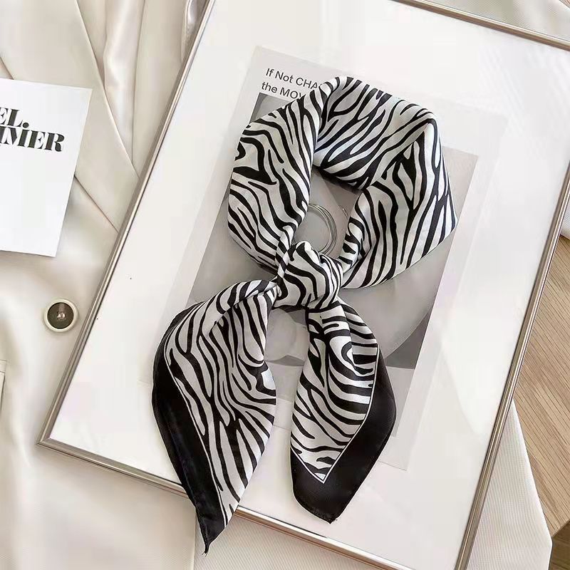 Face Scarf Mask - Neue Mode Zebra Gedruckt Quadrat Schal
