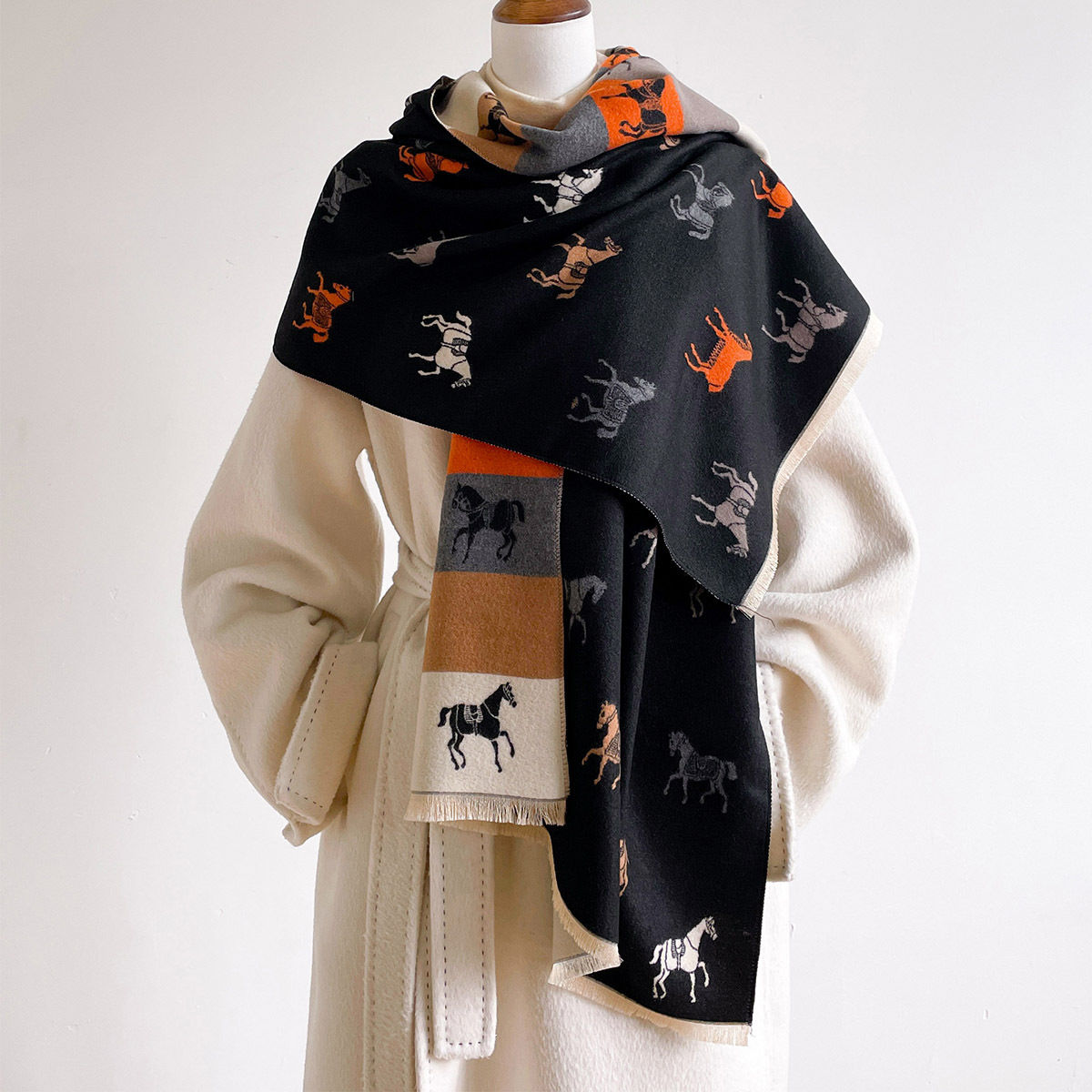 Herbst-Winter-Schal für Damen, – Woven Scarf Blanket Bewertung und Preis