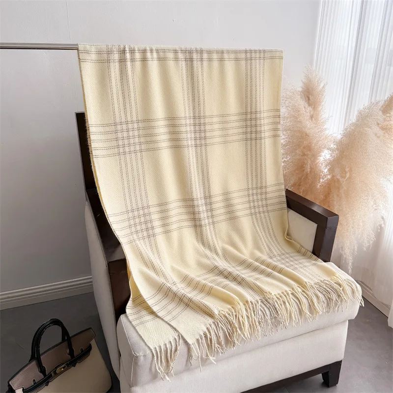 Winter-Schal mit Fransen für D – Woven Scarf Blanket Bewertung und Preis