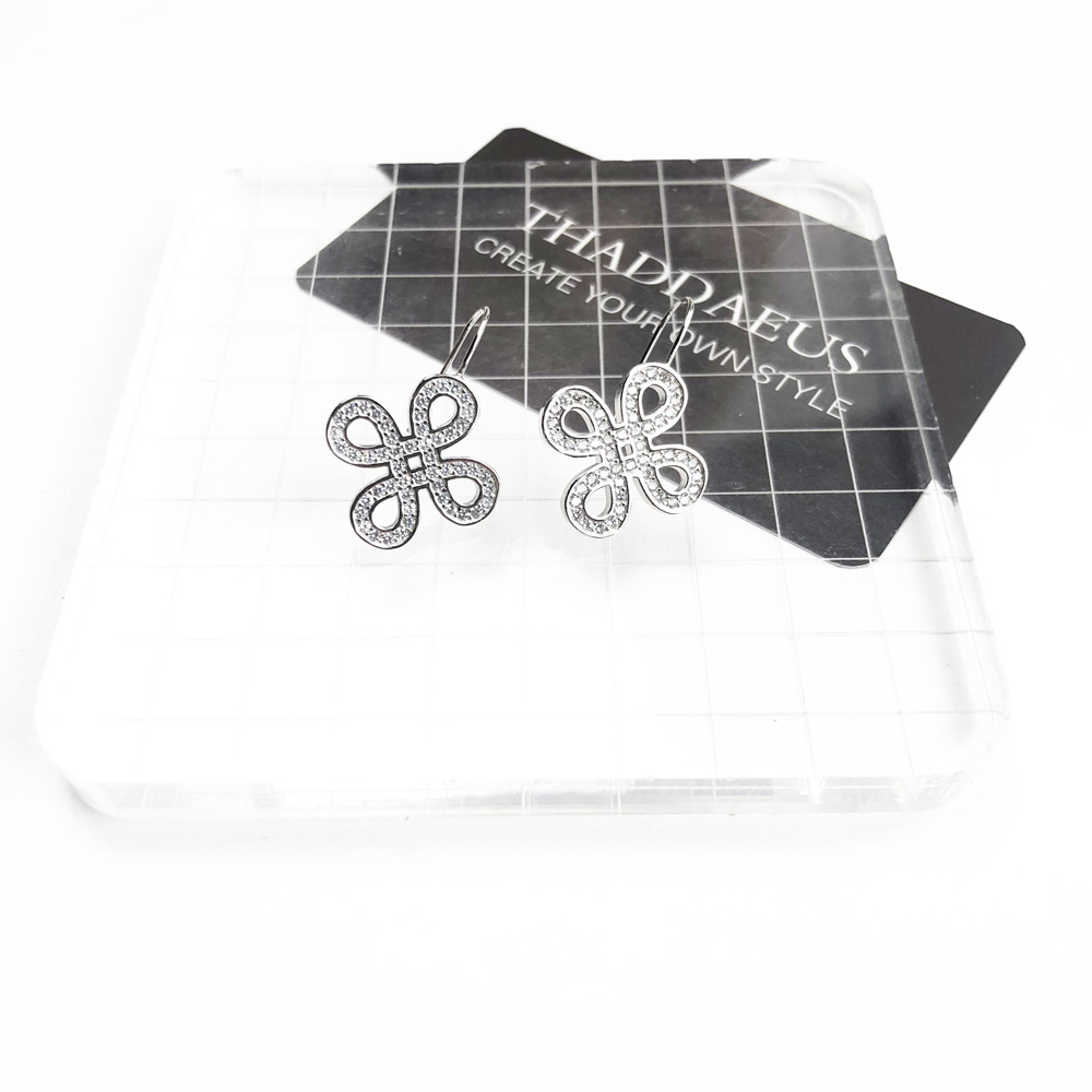 Ohrringe mit Schleifenknoten,  – Tie Clip Silver Bewertung und Preis