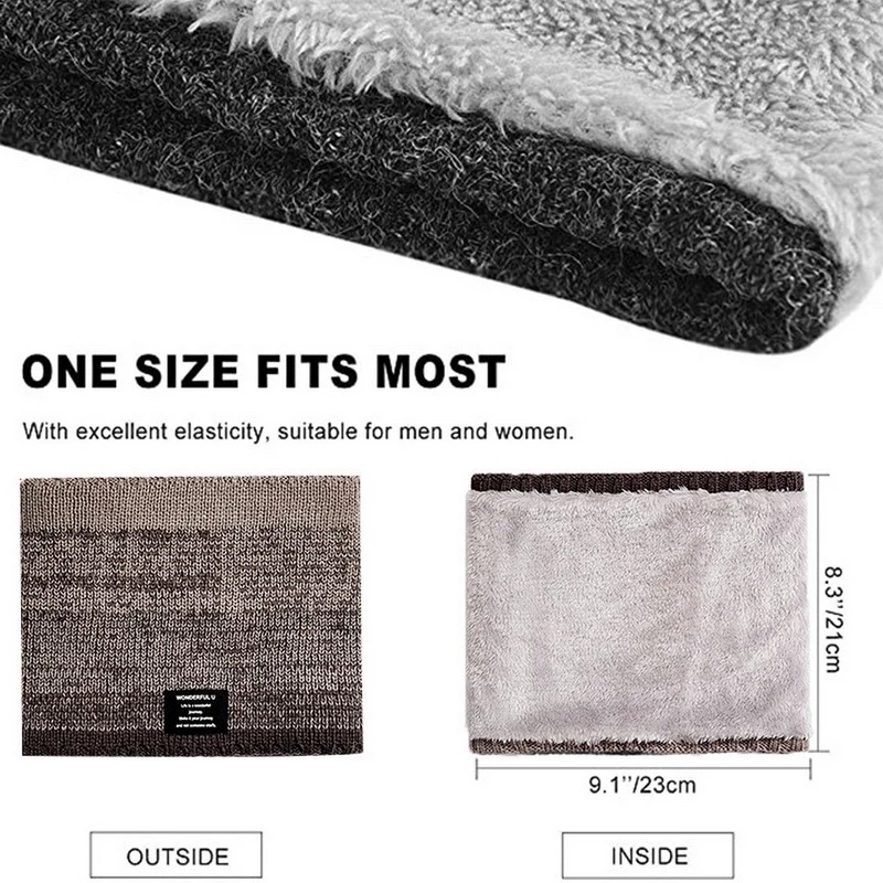 Winterschal für Herren, Fleece – Muffler Men Wool Bewertung und Preis