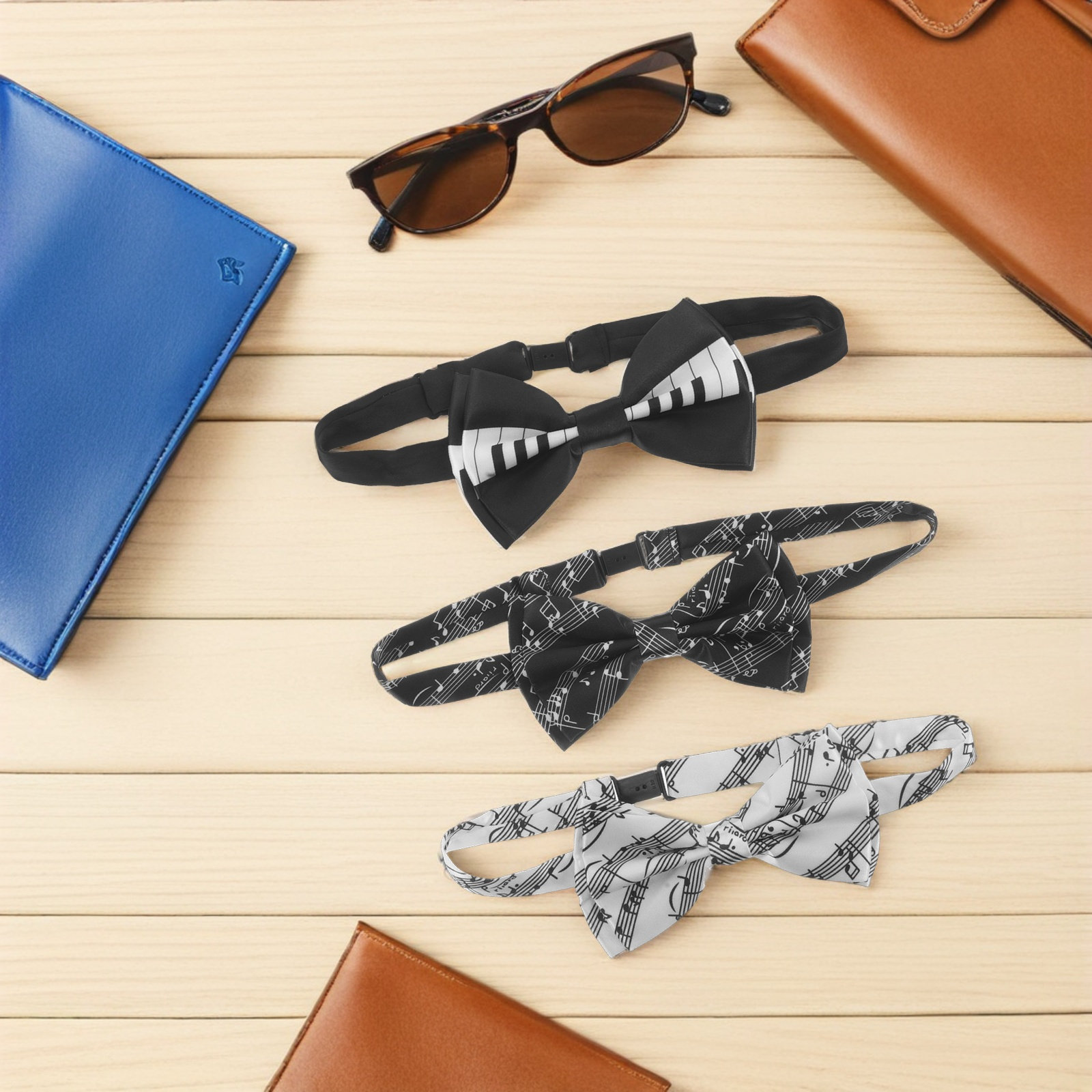 3-teiliges Fliege-Set im Piano – Bow Tie Pre Tied Bewertung und Preis
