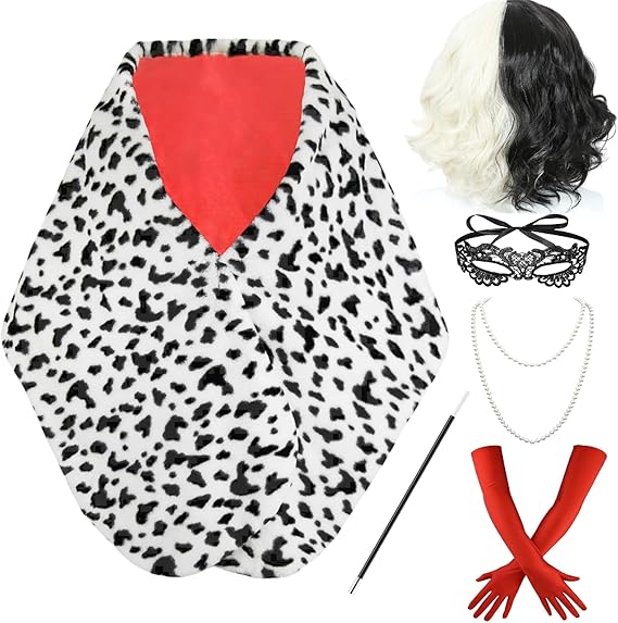 Disfraz Party Damen Cruella De – Face Scarf Mask Bewertung und Preis