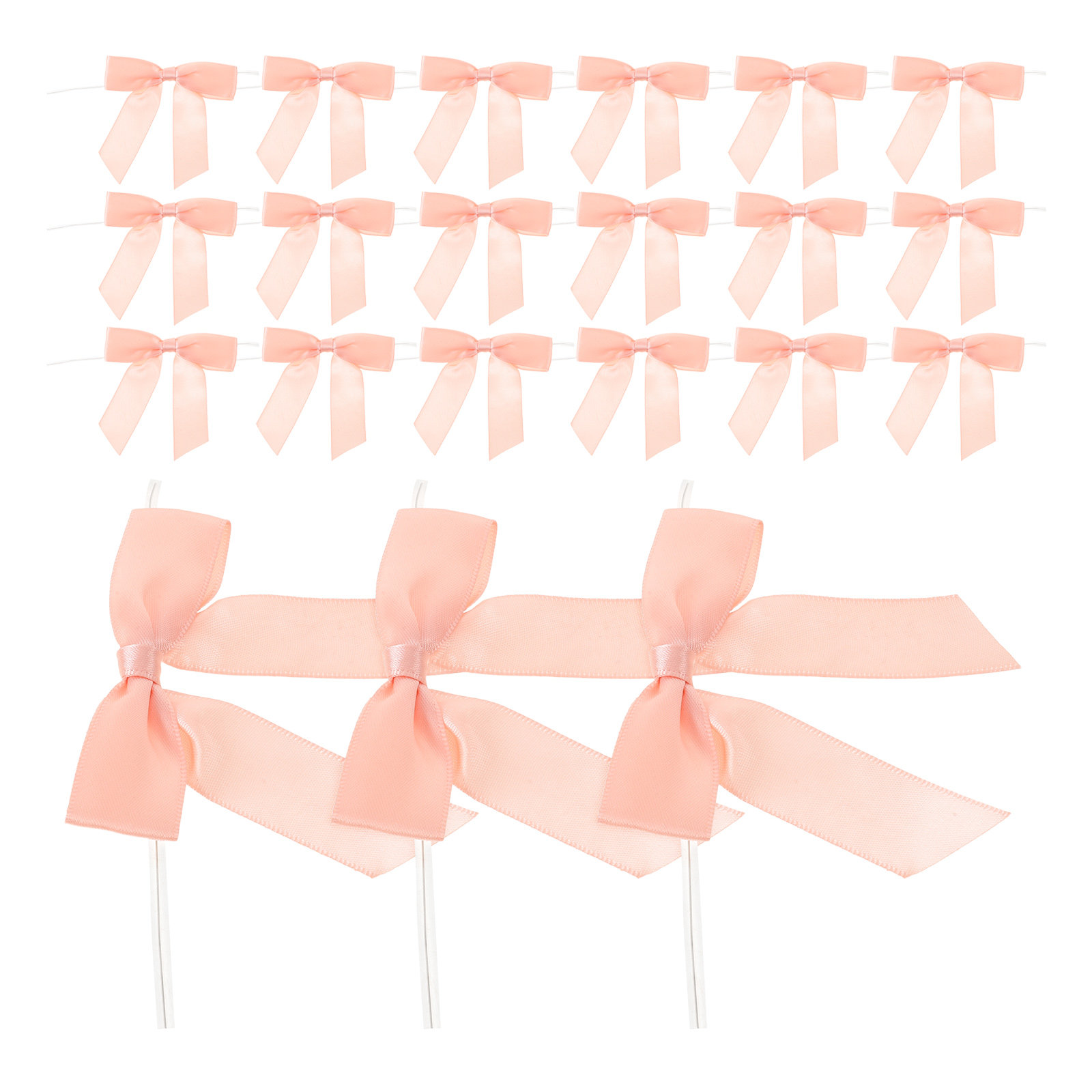 50 Stück rosa Mini-Satin-Schle – Bow Tie Pre Tied Bewertung und Preis