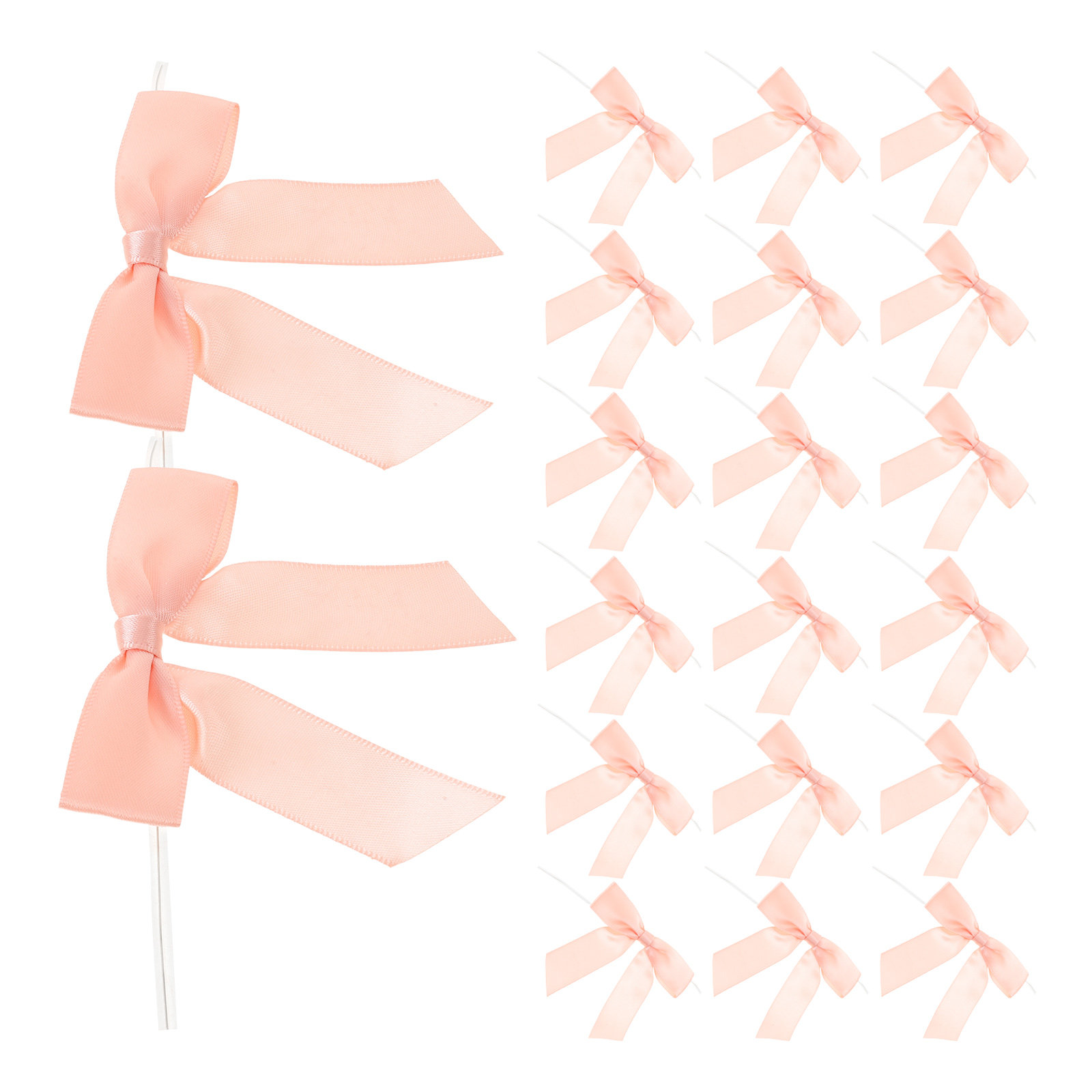 50 Stück rosa Mini-Satin-Schle – Bow Tie Pre Tied Bewertung und Preis