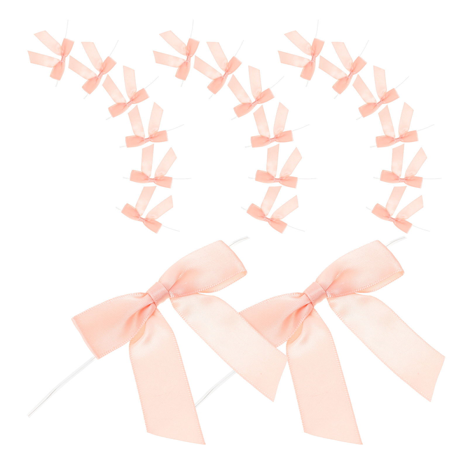 50 Stück rosa Mini-Satin-Schle – Bow Tie Pre Tied Bewertung und Preis