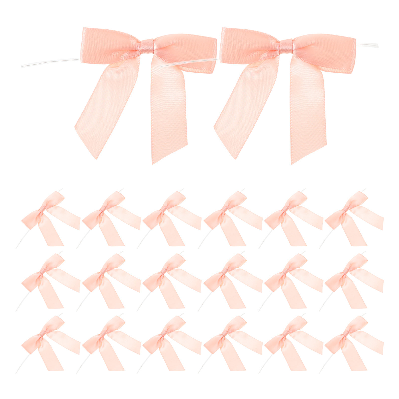 50 Stück rosa Mini-Satin-Schle – Bow Tie Pre Tied Bewertung und Preis