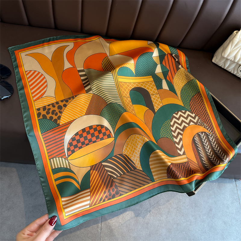 2026 neue Geometrie Druck Seid – Scarf Silk Square Bewertung und Preis